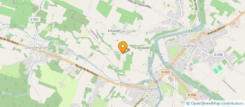 localisation de l'entreprise EARL PLAISANCE  LAVARDAC