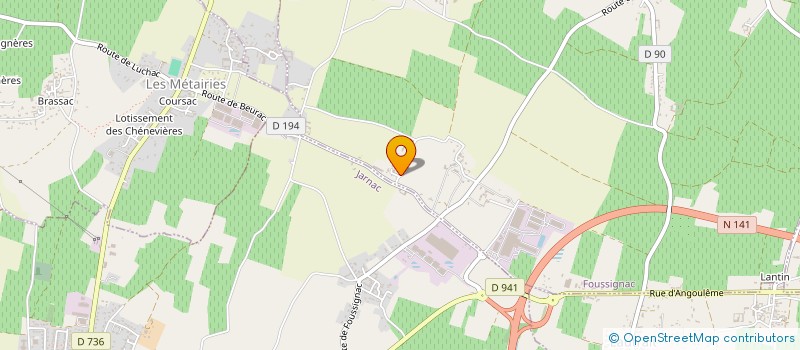 localisation de l'entreprise EARL PLANTEBELLE à FOUSSIGNAC