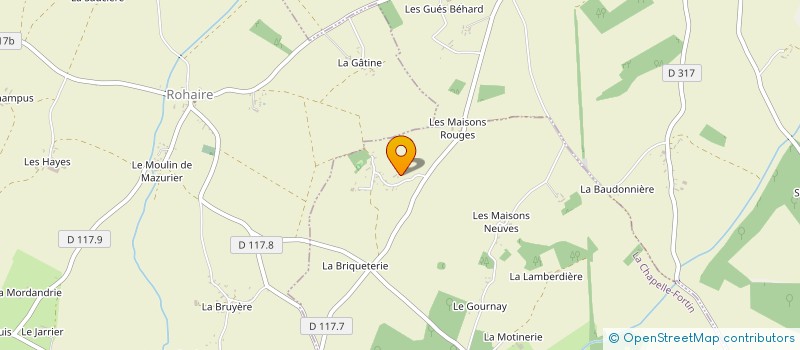 localisation de l'entreprise EARL PLESSIS FOURRE à LA CHAPELLE FORTIN