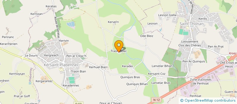 localisation de l'entreprise EARL PLEYBER à KERSAINT-PLABENNEC