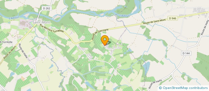 localisation de l'entreprise EARL PLOUVIER  SAINT-MONT