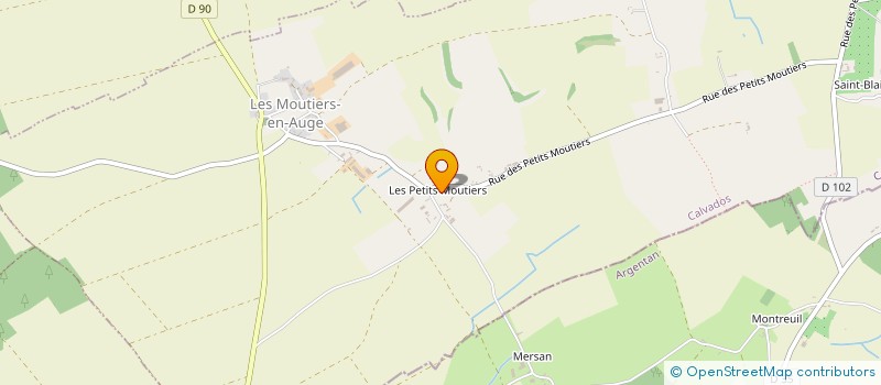 localisation de l'entreprise EARL PLUET  LES MOUTIERS-EN-AUGE