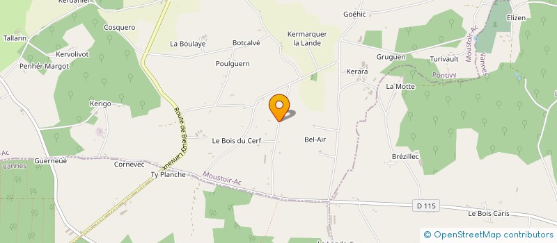localisation de l'entreprise EARL PMC à MOUSTOIR-AC