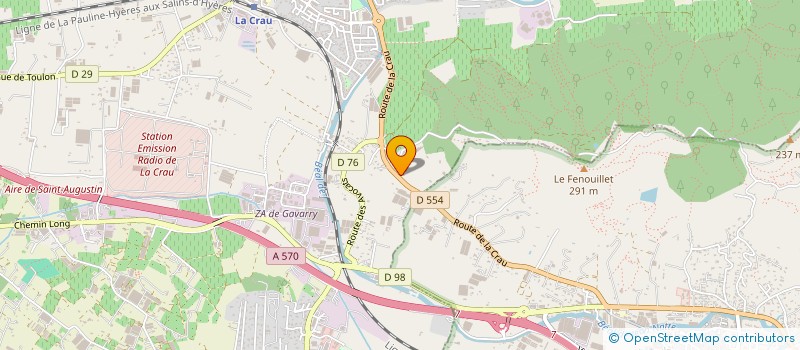 localisation de l'entreprise EARL PME à LA CRAU