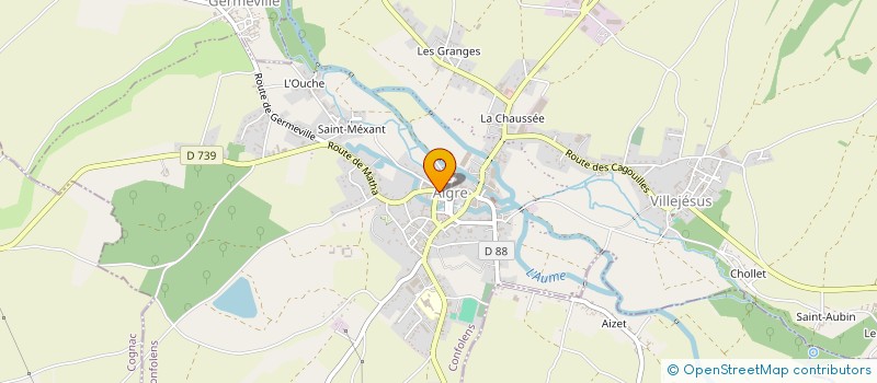 localisation de l'entreprise EARL POINSET à RANVILLE-BREUILLAUD