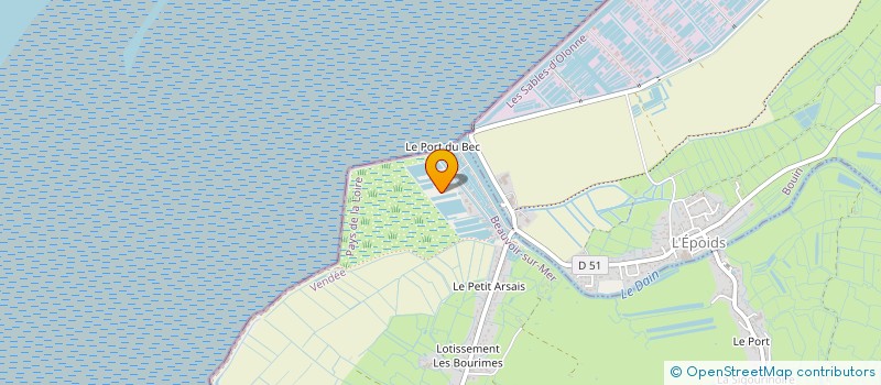 localisation de l'entreprise EARL POLDER DU BEC à BEAUVOIR-SUR-MER