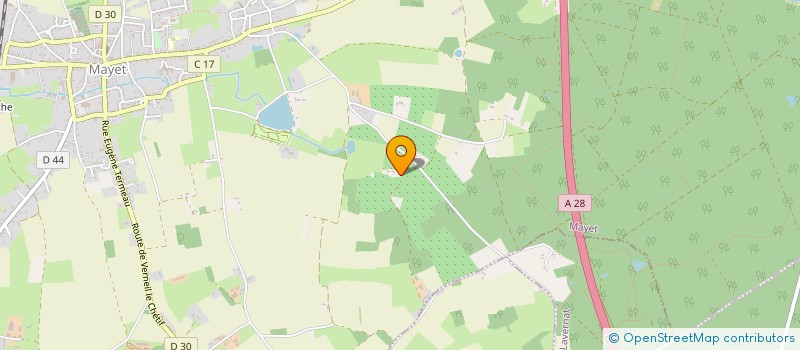 localisation de l'entreprise EARL POMMERAYE SAINT FRANCOIS  MAYET