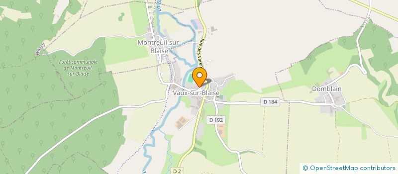 localisation de l'entreprise EARL PONTIGNY à VAUX-SUR-BLAISE