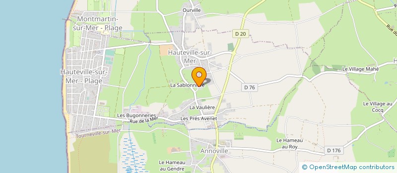 localisation de l'entreprise EARL PONTIS  HAUTEVILLE-SUR-MER