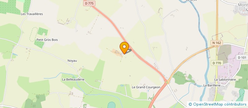 localisation de l'entreprise EARL PORCHER  LE LION D'ANGERS