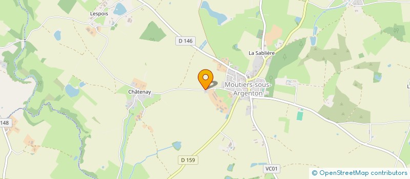 localisation de l'entreprise EARL PORCINOUE  ARGENTONNAY