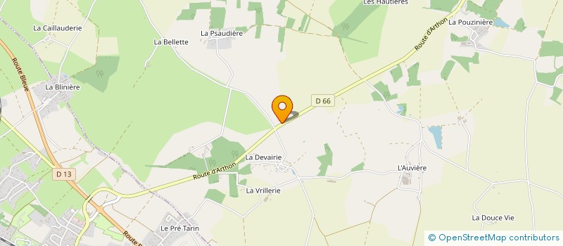 localisation de l'entreprise EARL PORNIC PEPINIERES à PORNIC