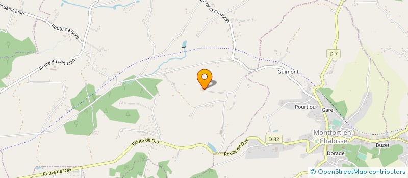 localisation de l'entreprise EARL POTIER à GAMARDE-LES-BAINS