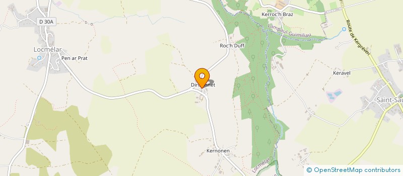 localisation de l'entreprise EARL POULIQUEN E ET F  LOCMELAR