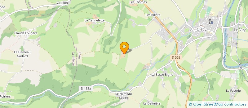 localisation de l'entreprise EARL POUPINEL à CLECY
