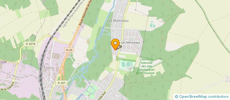 localisation de l'entreprise EARL POURADIER - RAME à MORIGNY-CHAMPIGNY