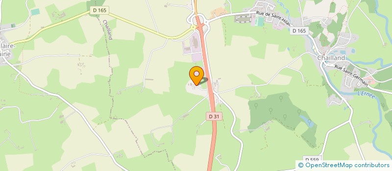 localisation de l'entreprise EARL POUTEAU  CHAILLAND