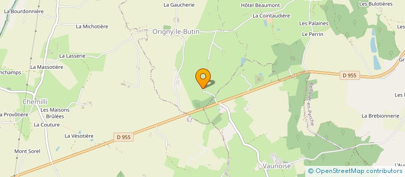 localisation de l'entreprise EARL POYO FELISSE à ORIGNY-LE-ROUX