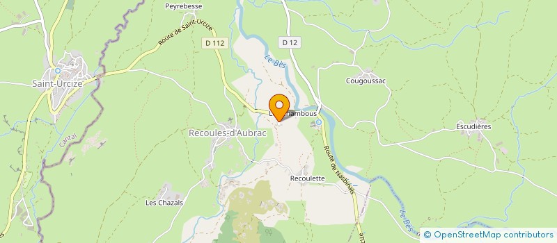 localisation de l'entreprise EARL PRADIER  RECOULES D'AUBRAC