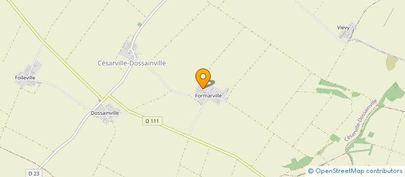 localisation de l'entreprise EARL PREVOSTEAU à CESARVILLE-DOSSAINVILLE