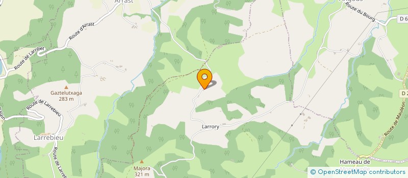 localisation de l'entreprise EARL PRIBAT à MONCAYOLLE-LARRORY-MENDIBIEU