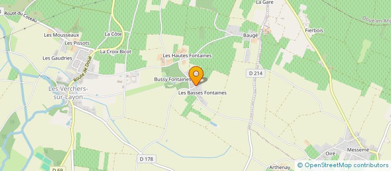 localisation de l'entreprise EARL PRIEUR LAURENT à DOUE-EN-ANJOU