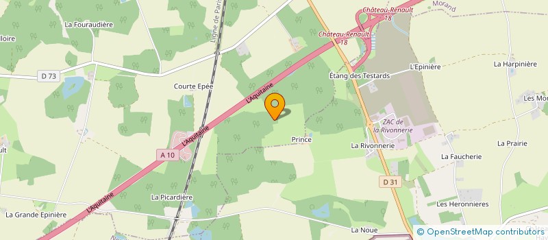 localisation de l'entreprise EARL PRINCE  AUTRECHE