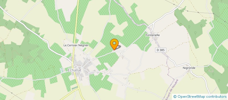 localisation de l'entreprise EARL PRIOLLAUD à ECHALLAT