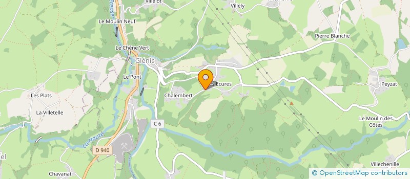 localisation de l'entreprise EARL PROD 23 à GLENIC