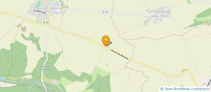 localisation de l'entreprise EARL PROFFIT LA GRANGE AUX BOIS  THURY EN VALOIS