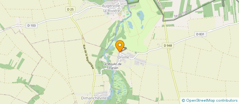 localisation de l'entreprise EARL PRUD'HOMME à ORVILLE