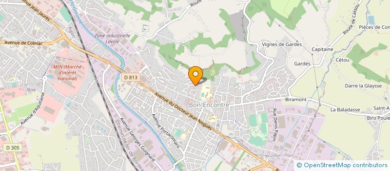 localisation de l'entreprise EARL PRUNEL  BON-ENCONTRE