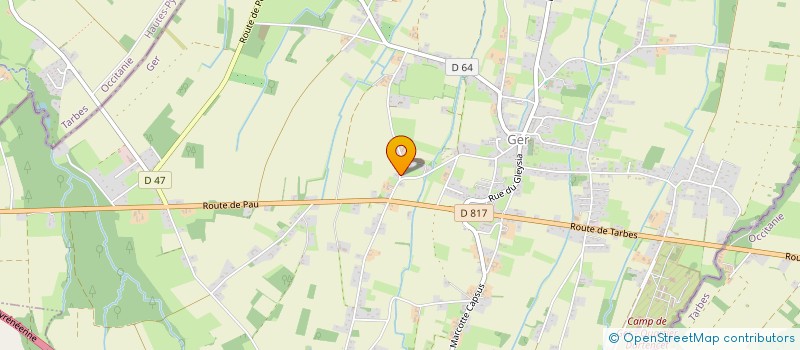 localisation de l'entreprise EARL PUCHEU CRAMPAT à GER
