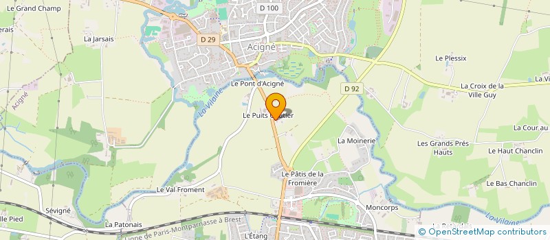 localisation de l'entreprise EARL PUITS GAUTIER à NOYAL-SUR-VILAINE