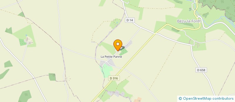 localisation de l'entreprise EARL PUPIN à BEZU-LA-FORET
