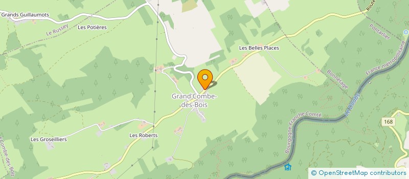 localisation de l'entreprise EARL PURGUY à GRAND'COMBE-DES-BOIS