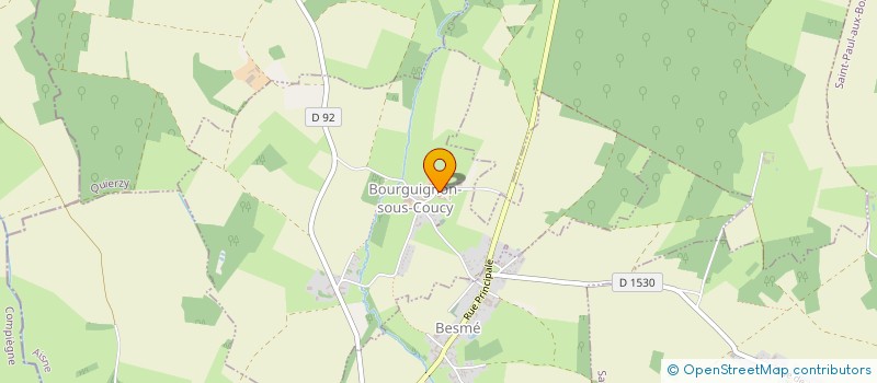 localisation de l'entreprise EARL PURNELLE  BOURGUIGNON-SOUS-COUCY