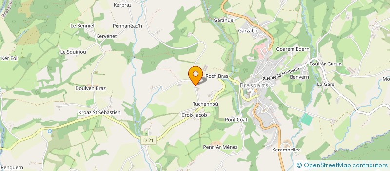 localisation de l'entreprise EARL QUEFFELEC  BRASPARTS