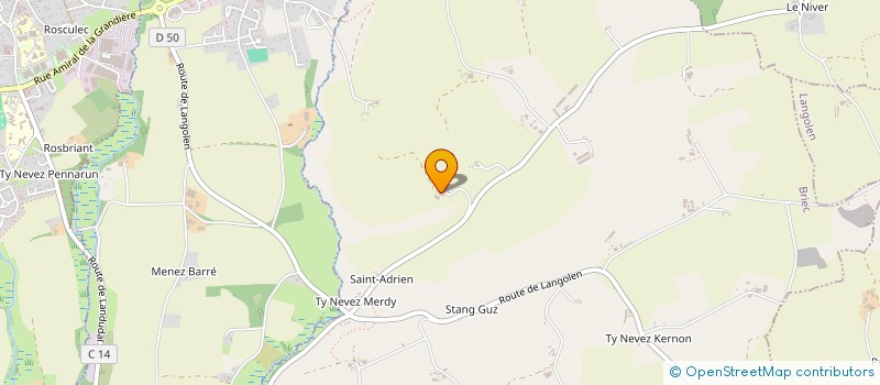 localisation de l'entreprise EARL QUENEACH QUERIC  BRIEC