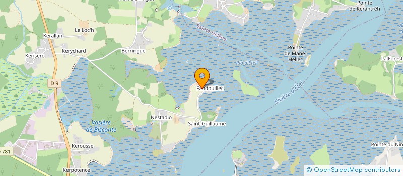 localisation de l'entreprise EARL QUENTIN LENEVEU  PLOUHINEC