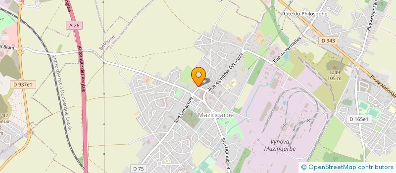 localisation de l'entreprise EARL QUESTE LENFANT  MAZINGARBE