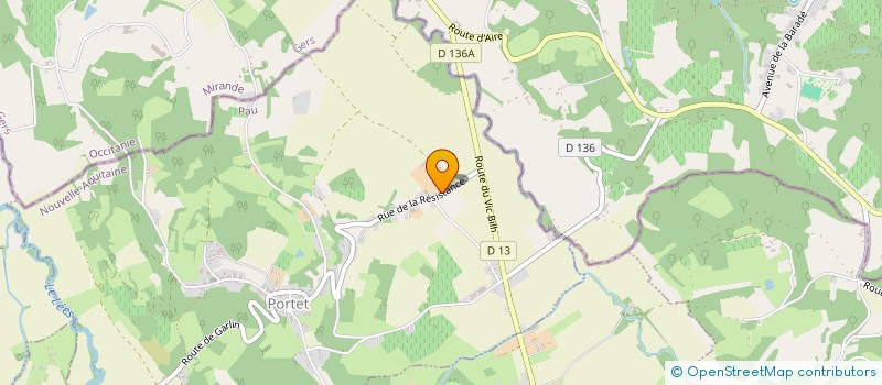 localisation de l'entreprise EARL QUINTAA  PORTET