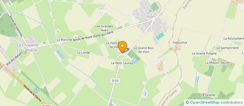 localisation de l'entreprise EARL RABEAU  VION