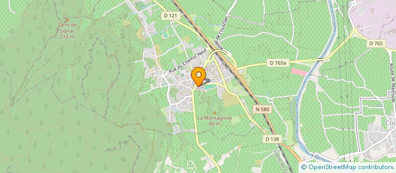 localisation de l'entreprise EARL RABIER à BAGNOLS-SUR-CEZE