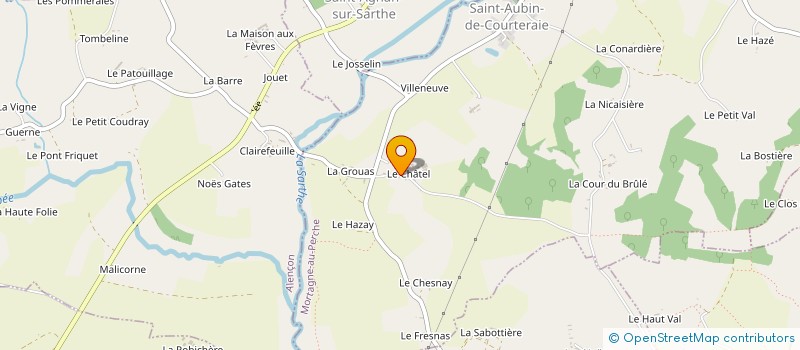 localisation de l'entreprise EARL RAGOIN à SAINT-AUBIN-DE-COURTERAIE
