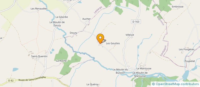 localisation de l'entreprise EARL RAINAUD à SAINT-CHRISTOPHE