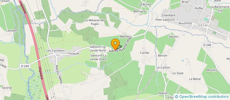 localisation de l'entreprise EARL RANCHOU  CEZAC