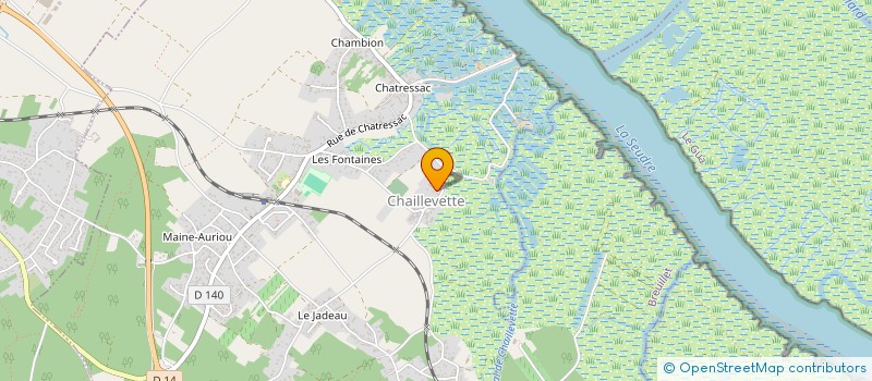 localisation de l'entreprise EARL RATAUD  CHAILLEVETTE