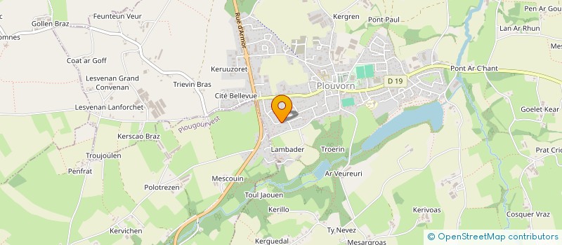 localisation de l'entreprise EARL RAULT à PLOUVORN