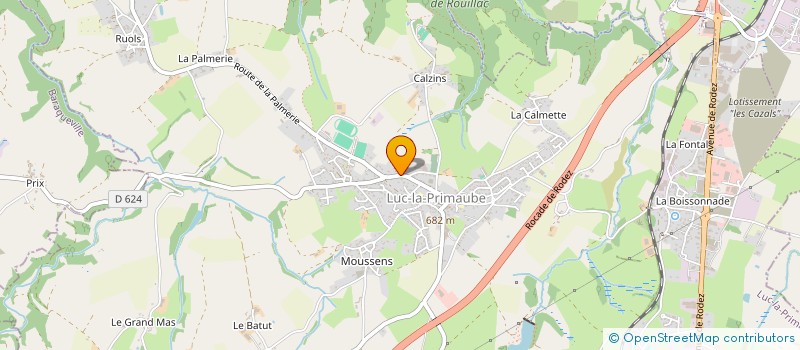 localisation de l'entreprise EARL RAYNAL BERNARD  LUC-LA-PRIMAUBE